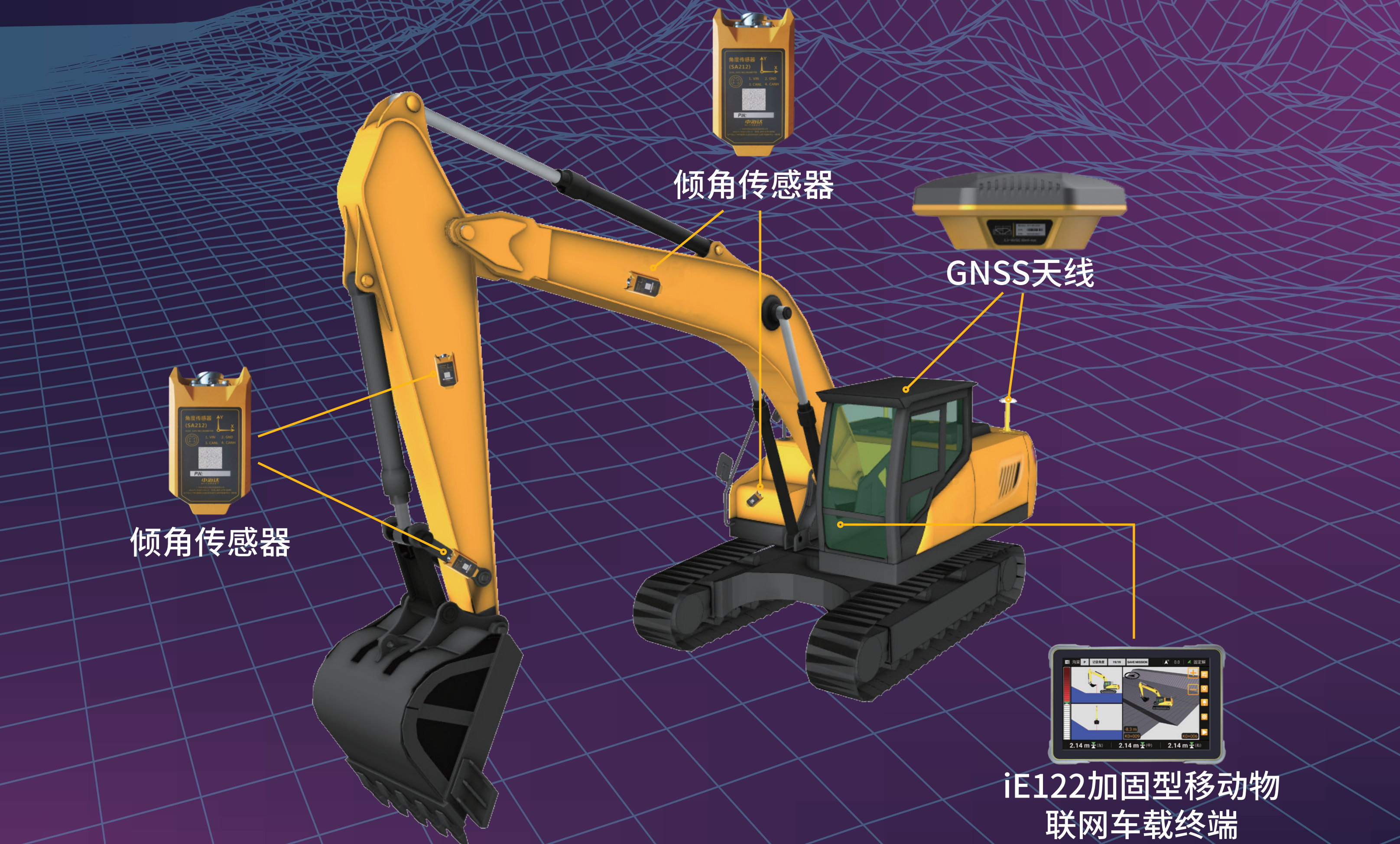 3D北斗智能挖掘引导